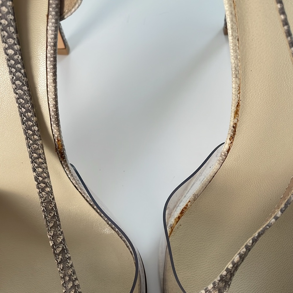 FRANCESCO RUSSO Paris Leather Plexi Pumps Heels. 40. - Picture 10 of 11